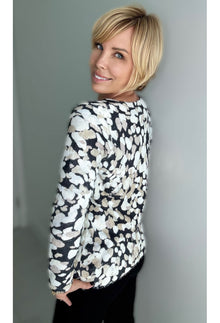 V For Me Sweater - Watercolor