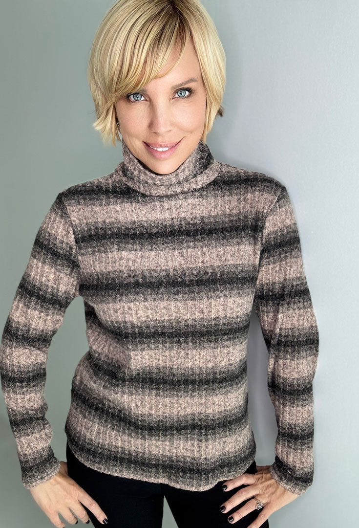 Horizon Stripe Turtleneck - Reliable