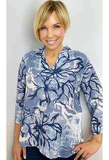 Casual Collar V-Neck Blouse - Curious