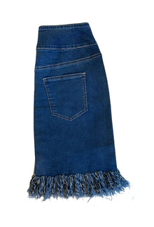 Pull On Fringe Skirt - Fluida