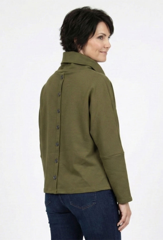 Back Button Turtleneck - Articulate