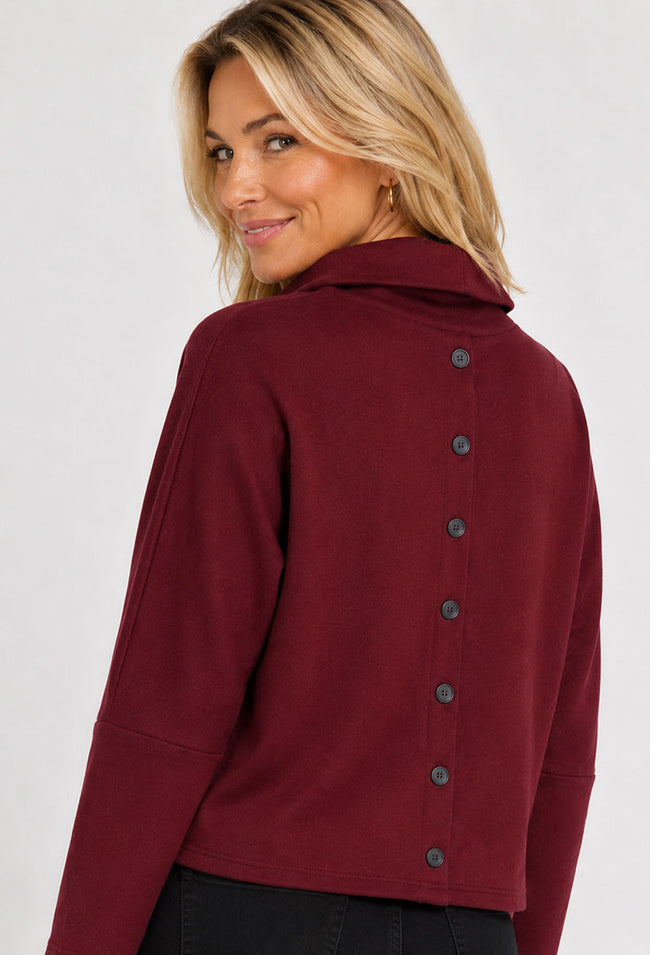 Back Button Turtleneck - Intuition