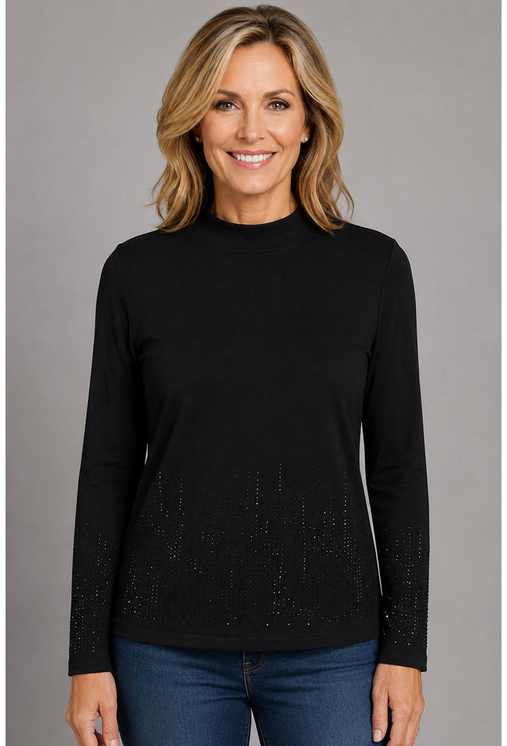 Mock Sparkle Turtleneck - Modify