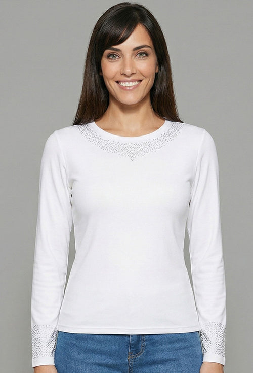 Lightweight Crew Neck Sweater - Chalk