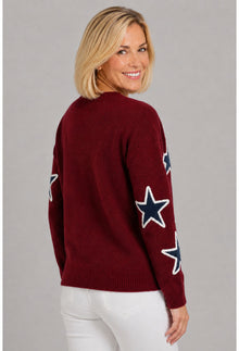 Star Button Down Cardigan - Pinwheel