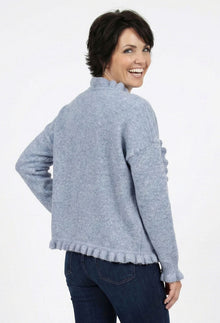 Ruffled Edge Cardigan - Comet