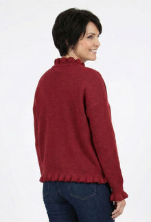 Ruffled Edge Cardigan - Decor