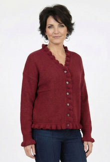 Ruffled Edge Cardigan - Decor