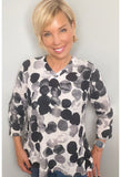 V Neck Blouse Tee - Ibiza