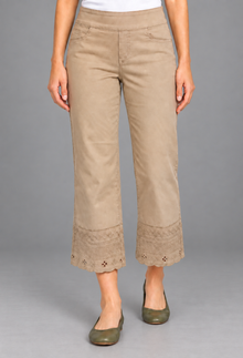 Cropped Crocchet Edge Pant - Gear