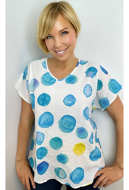 V Neck Structured Tee - Cern