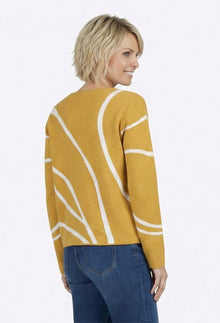 Contemporary Sweater Top - Mustard