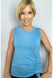 Allure Ruched Tank Top - Salute
