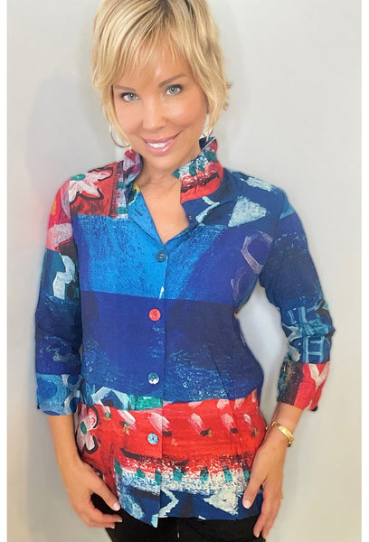Abstract Elegance Blouse - Realize