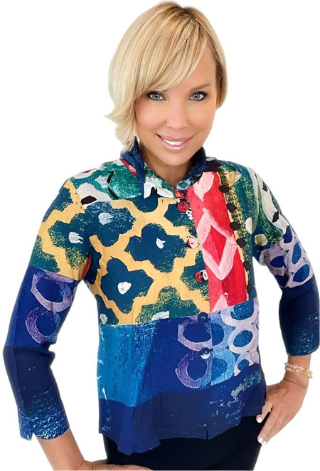 Abstract Elegance Blouse - Realize