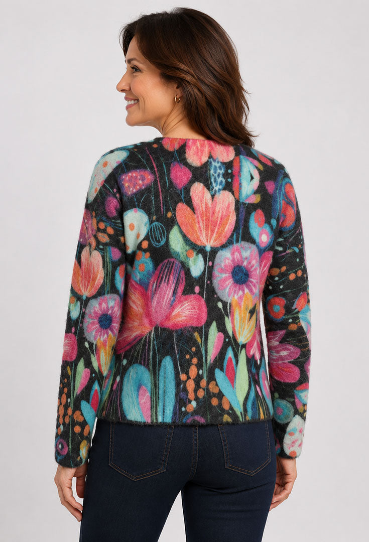The Razzle V Sweater - Eclectic