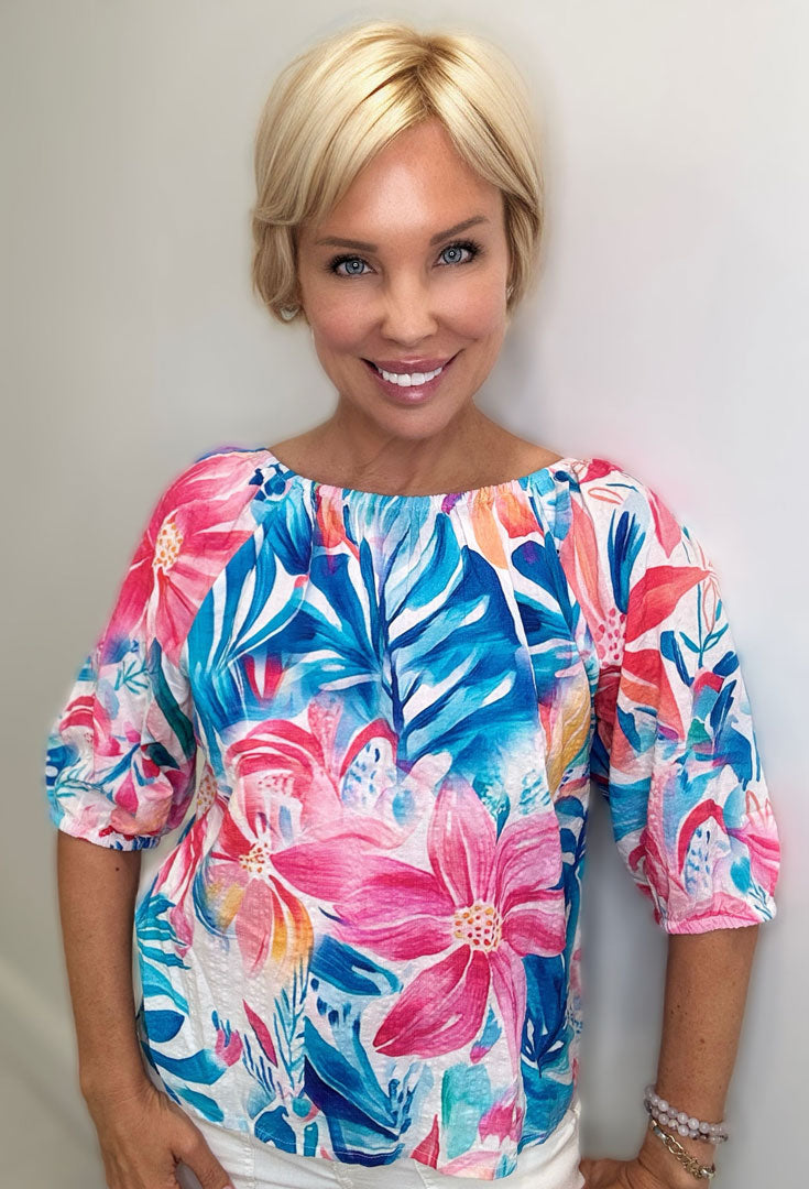 Beach House Chic Blouse - Calculate