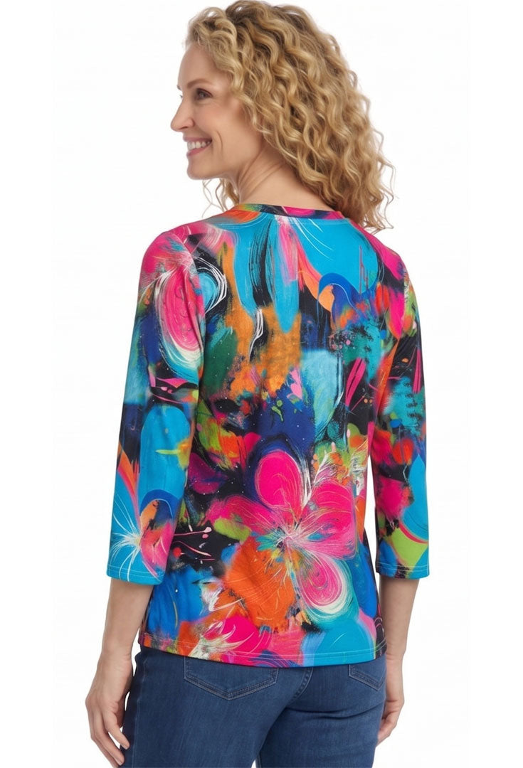Happy V Neck Top - Genie