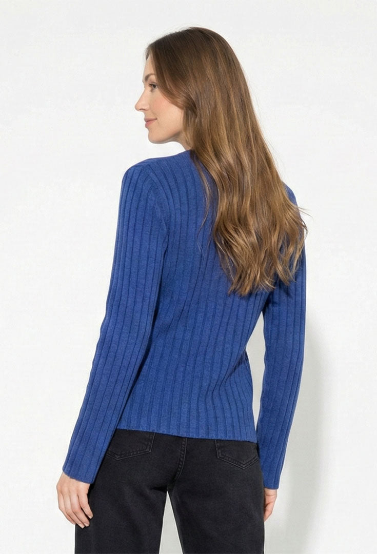 Ribbed Popover Sweater - Sable