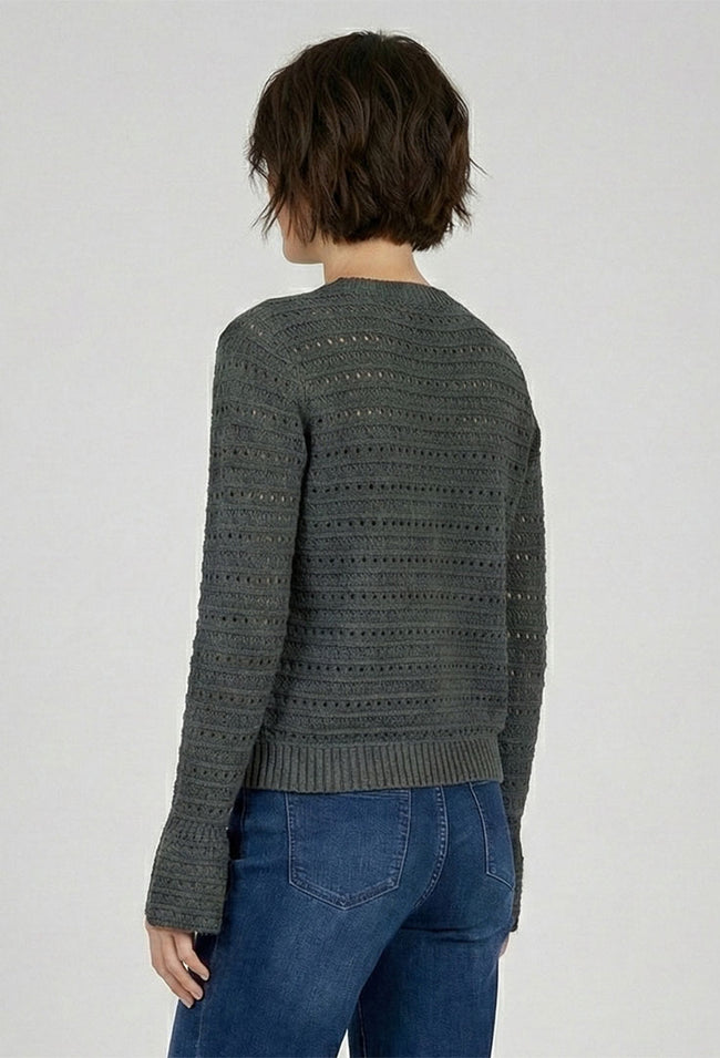 Everyday Pointelle Sweater - Cascade