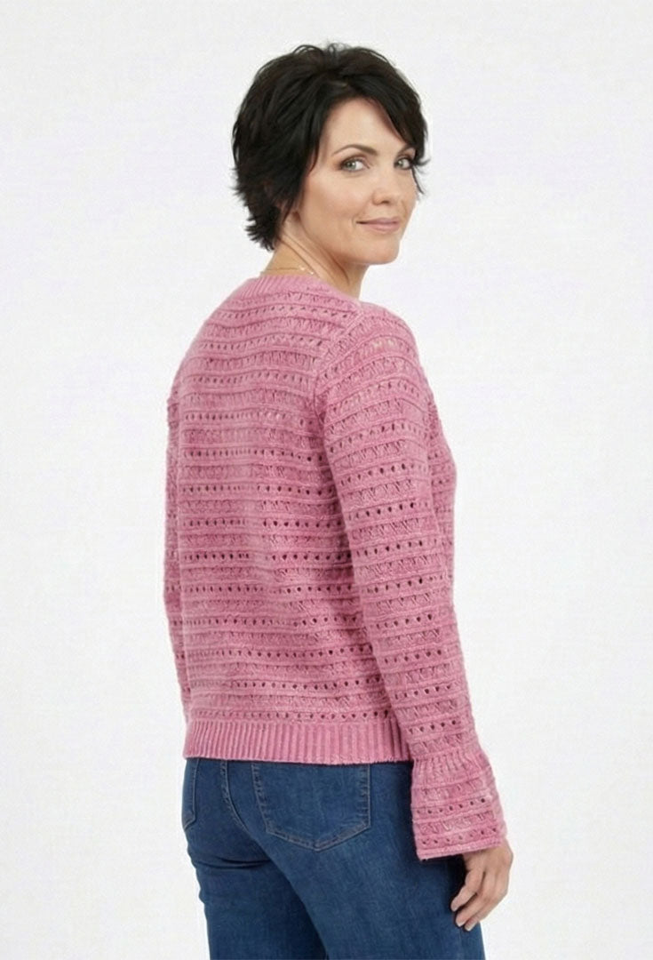 Everyday Pointelle Sweater - Flirt