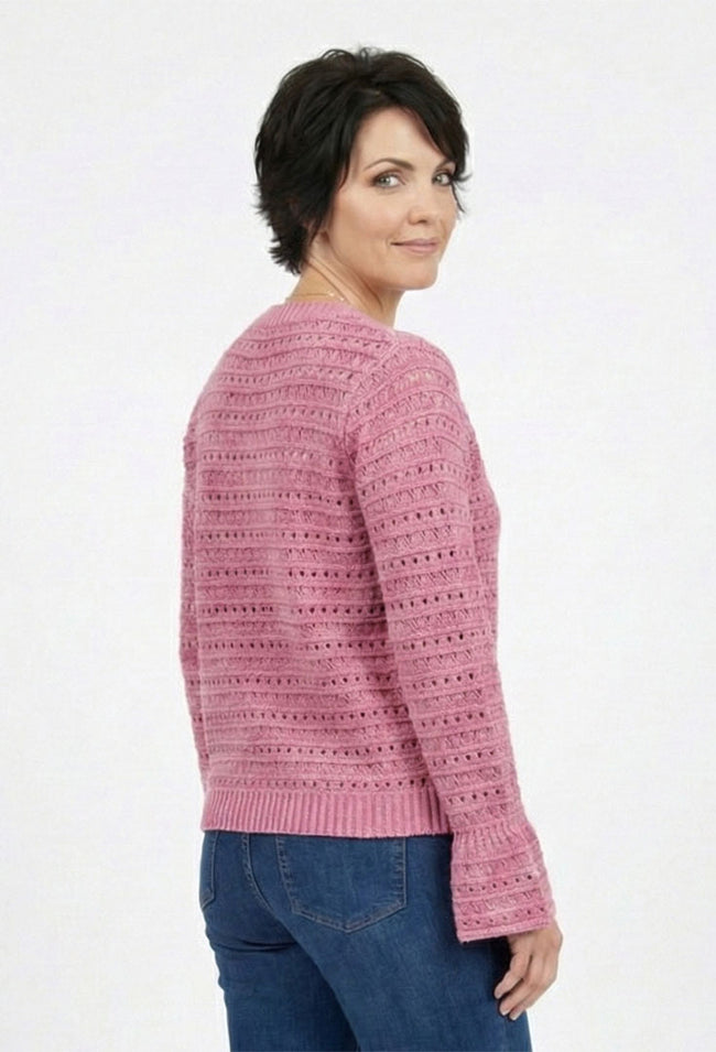 Everyday Pointelle Sweater - Flirt