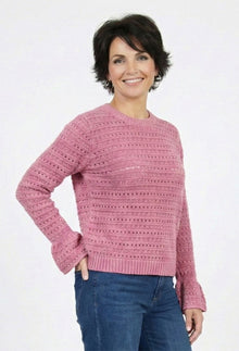 Everyday Pointelle Sweater - Flirt