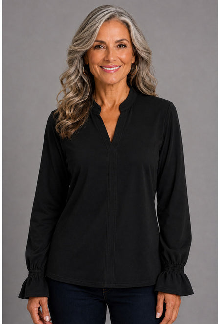 Ruffle Cuff Top - Vault