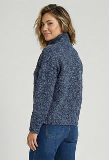 Novelty Knit Cardigan - Indigo