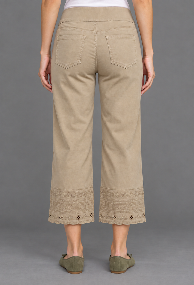 Cropped Crocchet Edge Pant - Gear