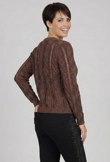 Cotton Cable Knit Sweater - Sculpt