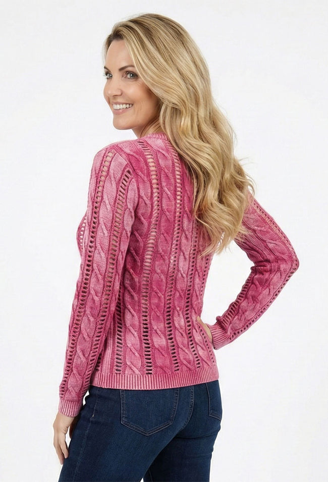 Cotton Cable Knit Sweater - Tutor