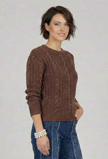 Cotton Cable Pullover Sweater - Learn