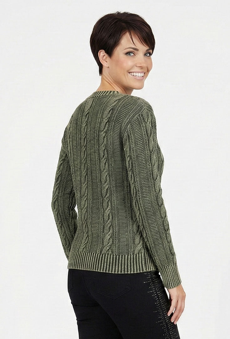 Cotton Cable Pullover Sweater - Nominate