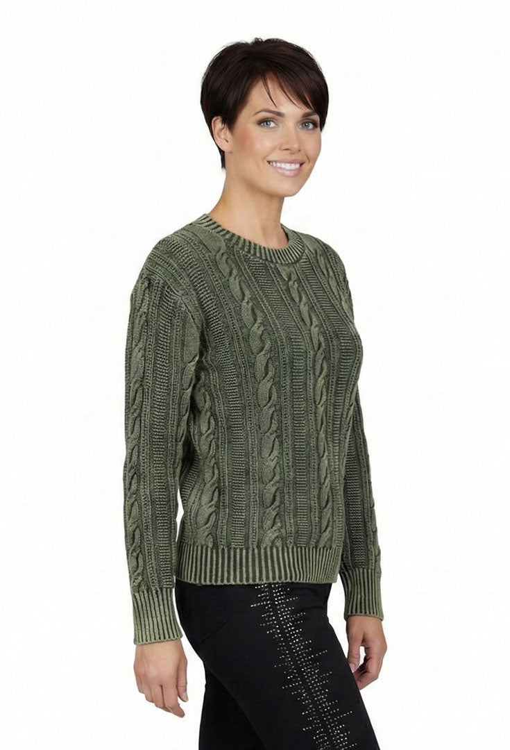 Cotton Cable Pullover Sweater - Nominate