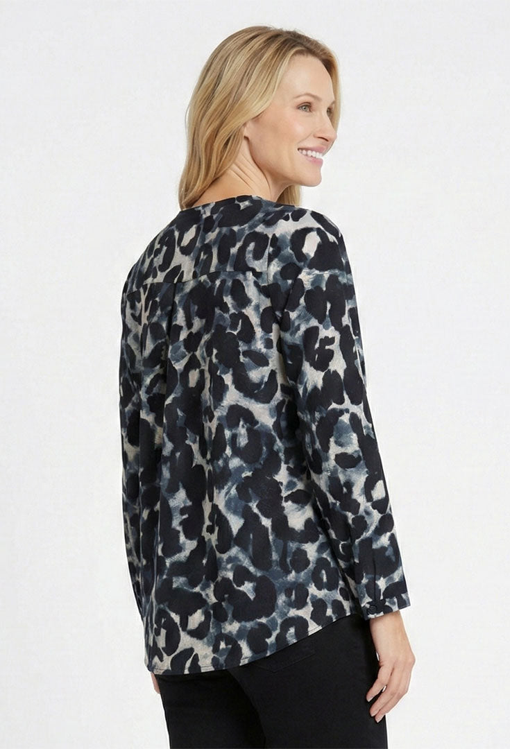 Pleated Front Blouse - Optics