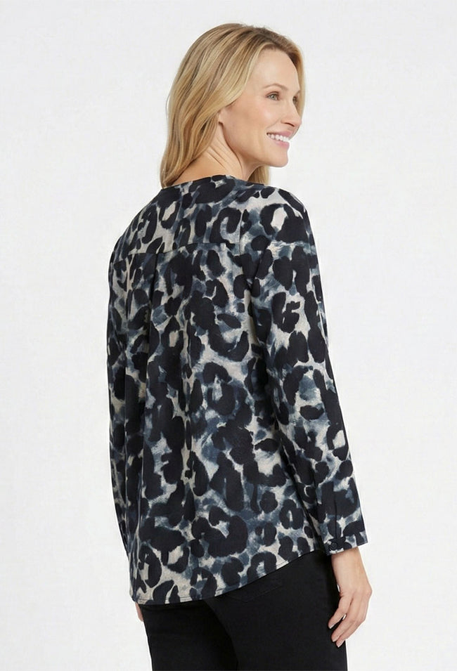 Pleated Front Blouse - Optics