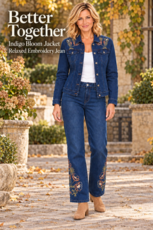 Relaxed Embroidery Jean - Bolster