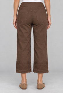 Cropped Crocchet Edge Pant - Aware