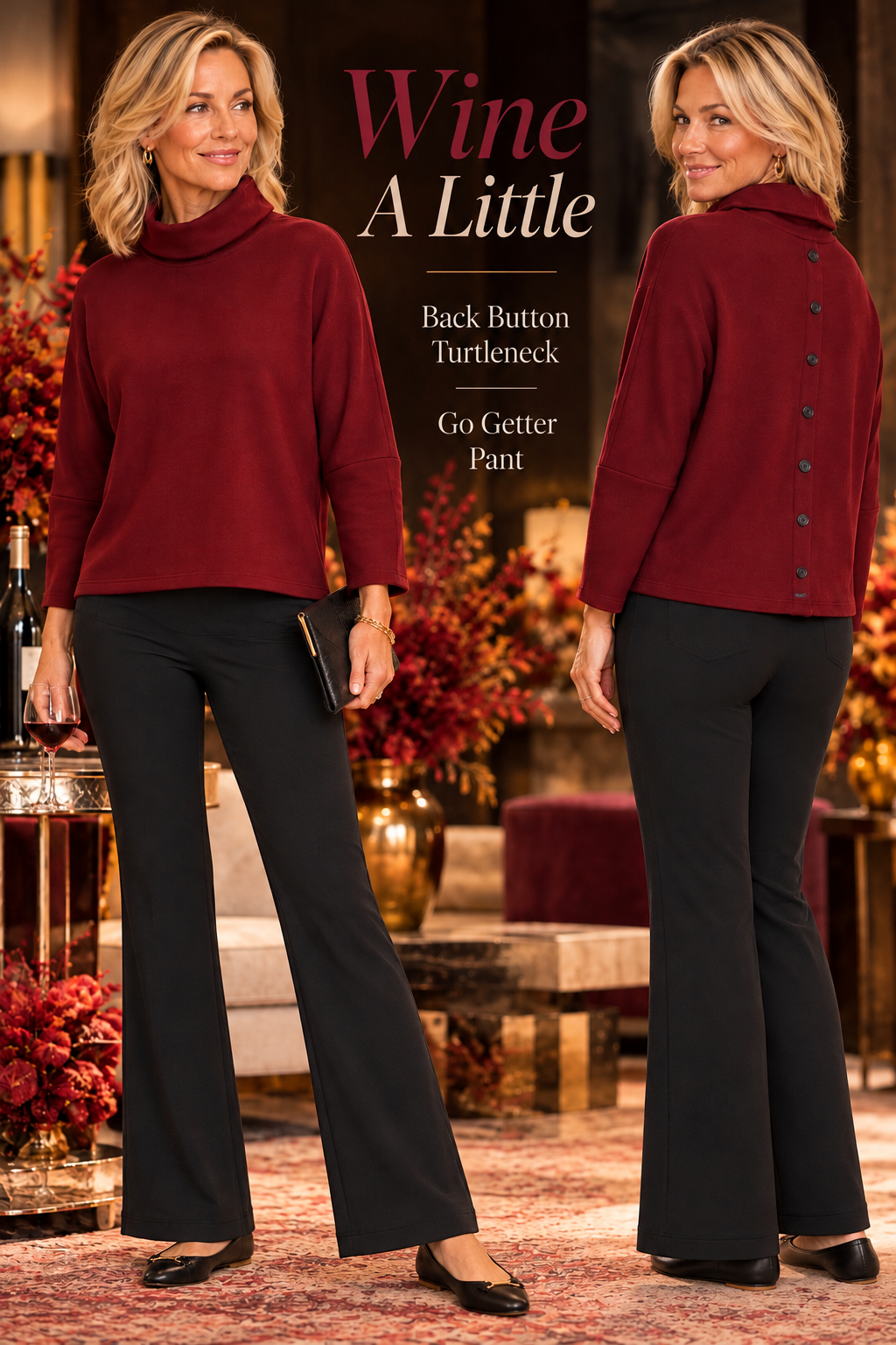 Back Button Turtleneck - Intuition
