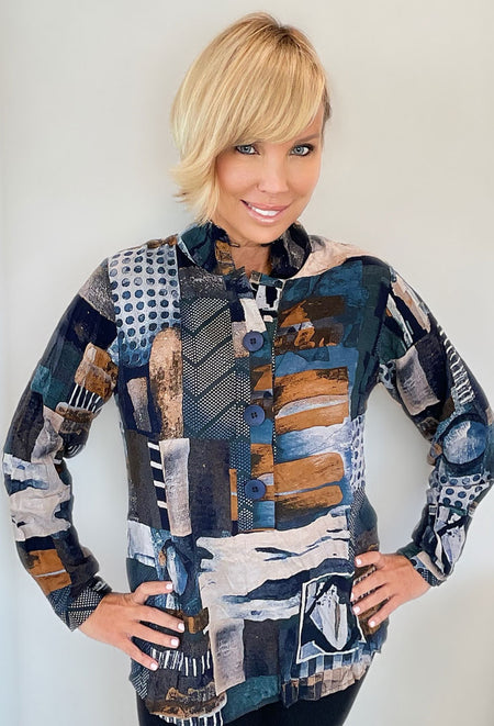 Artful Aura Blouse - Wanted