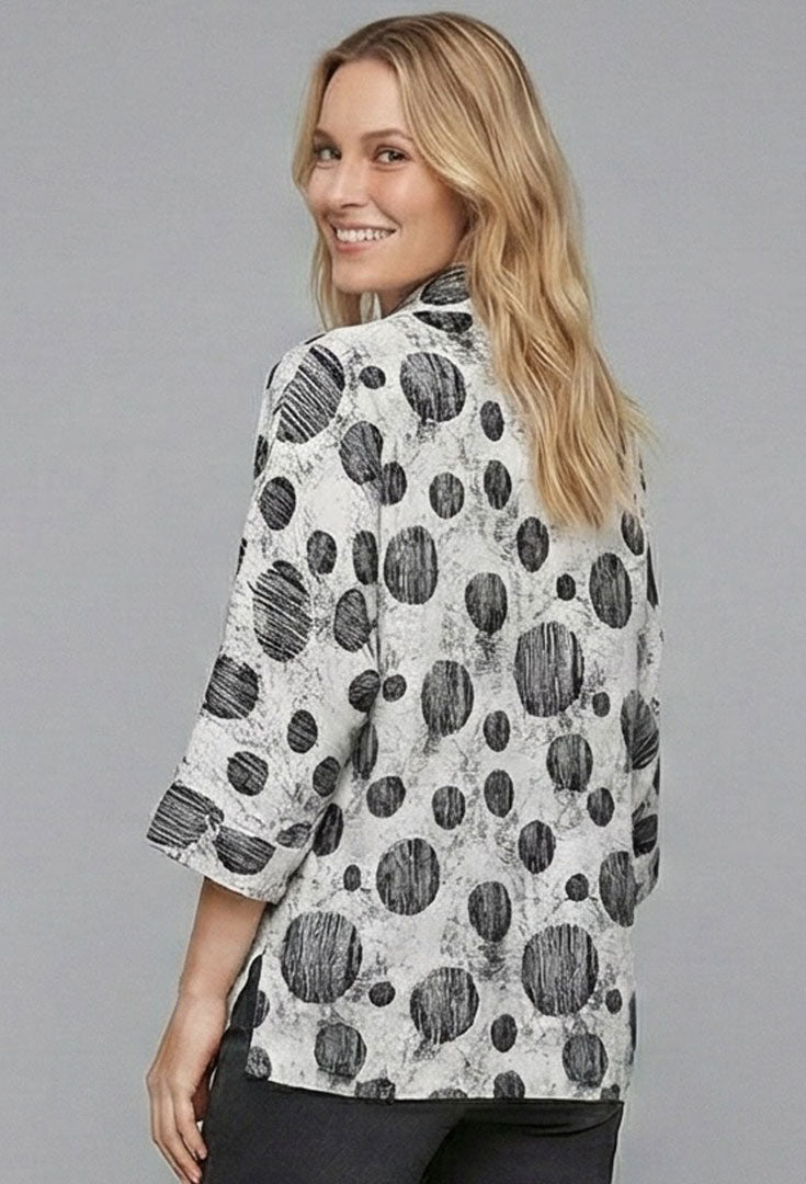 Square Cut Chic Blouse - Popsicle