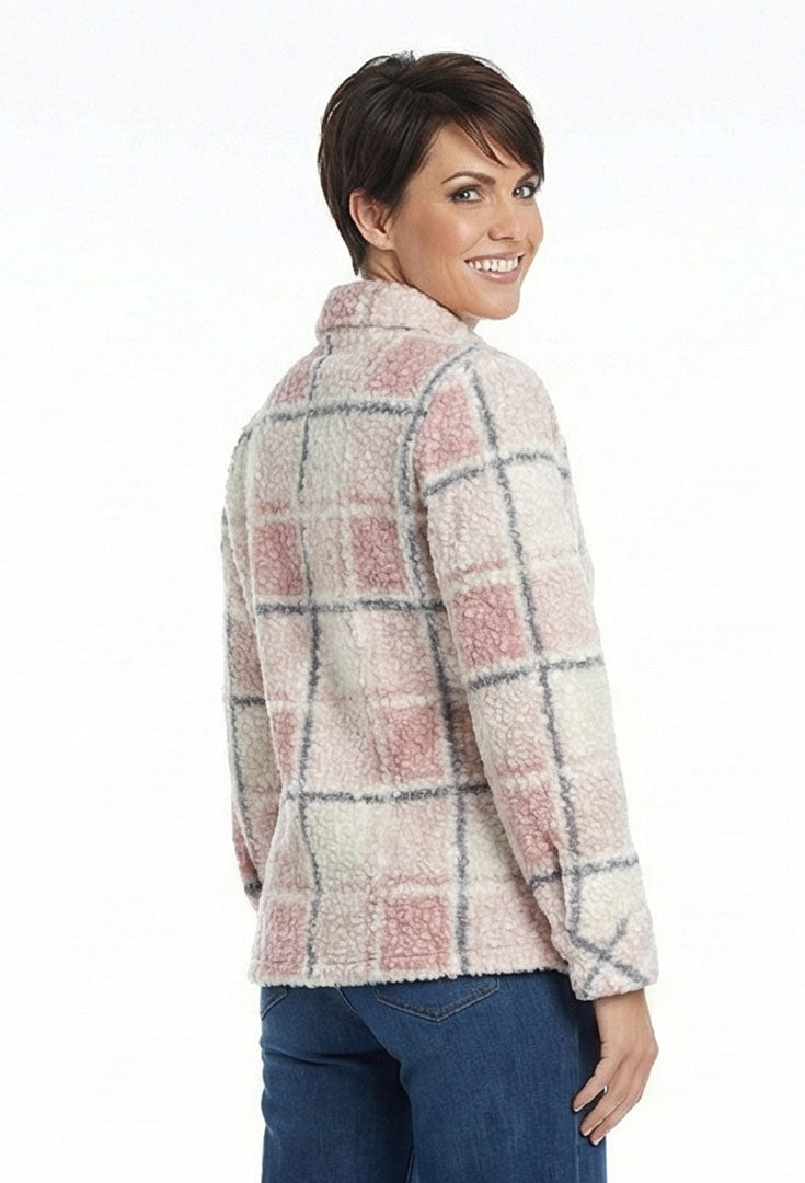 Plaid Sherpa Jacket - Admire