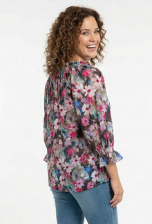 Ruffled Chiffon Blouse - Valerie