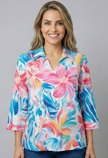 Casual Collar V-Neck Blouse - Embassy