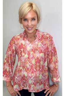 Casual Collar V-Neck Blouse - Floriatic