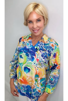 Casual Collar V-Neck Blouse - Approval