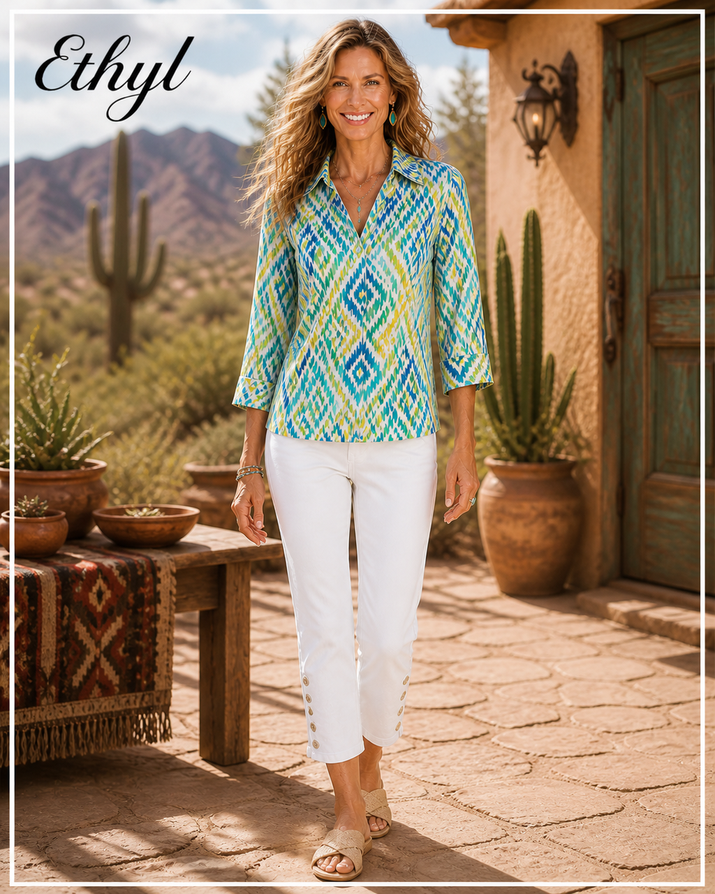 Casual Collar V-Neck Blouse - Affluence