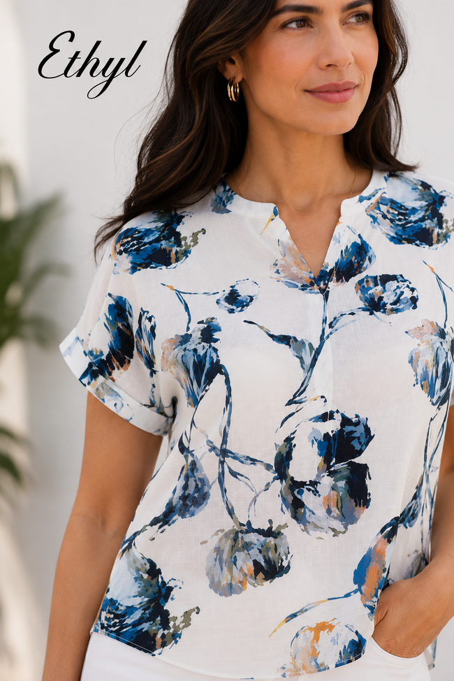 Best Of Both Worlds Blouse - Sovereign