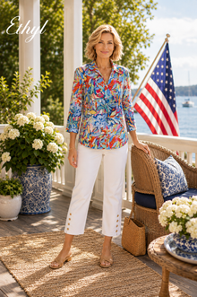 Casual Collar V-Neck Blouse - Cushy